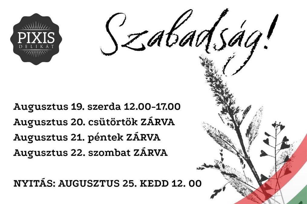 Nyitvatartási változások a Pixis Delikatban